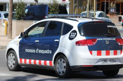 Officers from the Mossos d'Esquadra in Barcelona