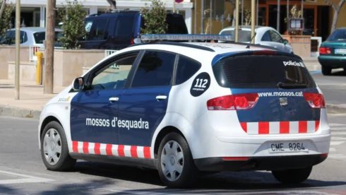 Officers from the Mossos d'Esquadra in Barcelona
